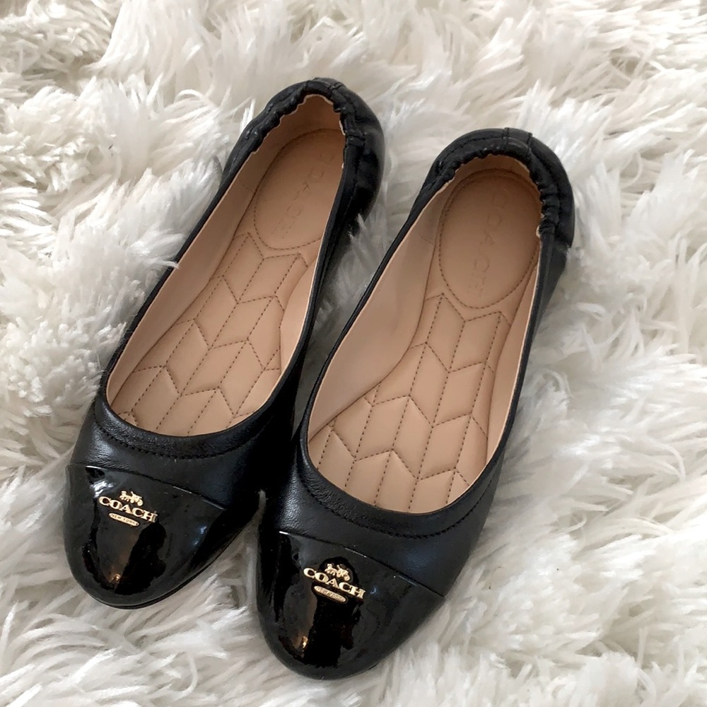 Black Coach flats